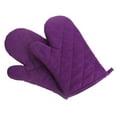 thumbnail image 2 of Oleegame 2PC Pure Color Thickening Microwave Oven Handbag Purple, 2 of 5