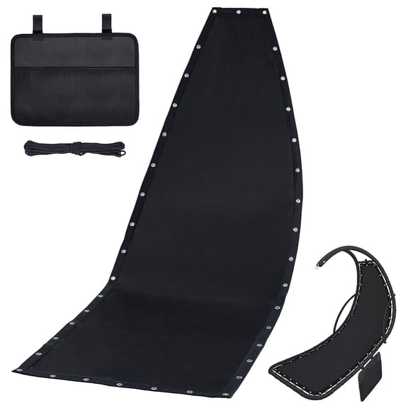 Replacement Hanging Chair Mesh & Rope Kit Chairs Repair Cloth for Hanging Lounge Chair Chaise Lounger with a Hanging Storage BagDIY