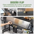 thumbnail image 3 of Armario abatibles,Escurridor de Trastes de 2 Niveles,Estante Escurridor de Platos Grande sobre Fregadero,Organizadores de Cocina Multifuncionales y Estante de Almacenamiento (Negro 85cm), 3 of 7