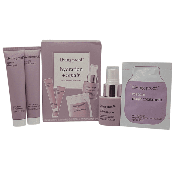 2 Pack Living Proof Hydration   Repair Mini Hair Transformation Kit