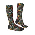 thumbnail image 4 of Lsque Snake And Flower Printed Crew Socks Men's Women's LightWeight Thin Casual Calf Socks ,Knee High Socks,Cotton Socks, 4 of 9