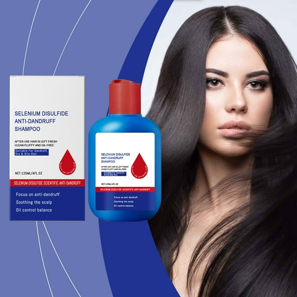 Champú con disulfuro de selenio para el control de la grasa, anticaspa, antipicazón, cuidado del cabello, refrescante, anticaspa, para hombres y mujeres.