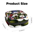 thumbnail image 2 of Flag Plants Sanitary Napkin Storage Bag with Plush Velvet, Sponge, and Oxford Cloth - 4.7x6.6x6.6 in - Keep Your Sanitary Napkins Organized, 2 of 6