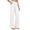 215#White, variant on Women’s 2026 Summer Cotton Linen Pants High Waisted Straight Leg Lightweight Casual Pants Beige M