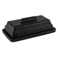 thumbnail image 1 of Thyme & Table, Ceramic Ribbed Butter Dish, Black, 1 of 6