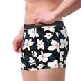 thumbnail image 2 of Uemuo Lilies Flowers Pattern Men's Boxer Briefs,Trunk Anti-Chafing,Comfortable, Durable, and Stylish Underwear-, 2 of 9