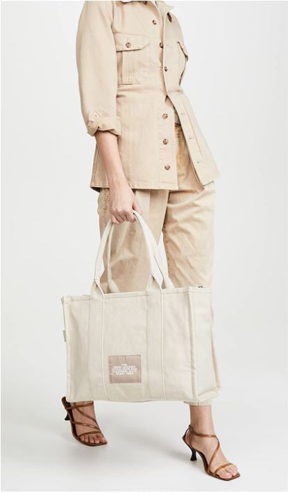 トートバッグ The Large Tote - Marc Jacobs - Cotton - Beige Marc Jacobs The Large Tote Bag - Beige/Tan - Walmart.com