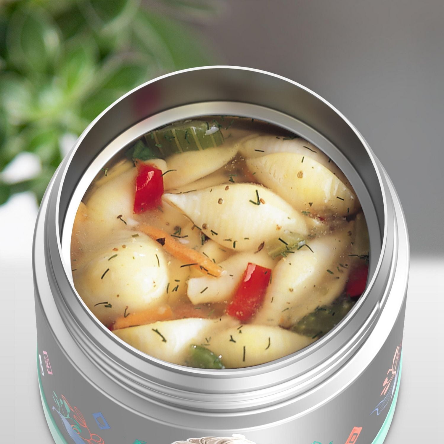Thermos 10 Oz Vacuum Insulated Funtainer Food Jar, Frozen