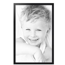 ArtToFrames 25" x 39" Black Steel Picture Frame, 25x39 inch Black MDF Poster Frame (WOM-4639), Pack