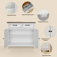 thumbnail image 2 of Coffee Bar, Lofka 35.4” Farmhouse Buffet Sideboard and Storage Cabinet with 2 Drawers for Kitchen & Living Room, Retro Brown, 2 of 7