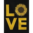 thumbnail image 3 of Tstars Love Sunflower Shirt: Womens & Girls Summer T-Shirt: Cute & Casual Summer T-Shirt - Soft & Comfy Cotton T-Shirt X-Large Black, 3 of 6