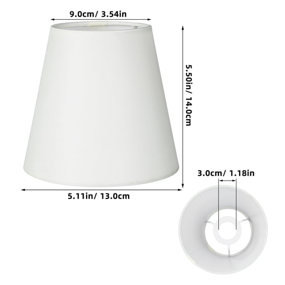 Eease Small Lampshade E14 Socket Retro Style Lamp Shade Cloth Vintage Lamp Shade