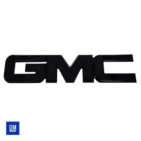 - ALL SALES 96504K 14-C SIERRA 1500 REAR GMC EMBLEM - BLACK POWDERCOAT