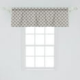 thumbnail image 2 of Ambesonne Damask Window Valance, Antique Floral Leaves Art, 54" X 18", Eggshell Purple Grey, 2 of 3