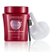 Connoisseurs Delicate Jewelry Cleaner Solution for Pearls, Gemstones, and Fashion Jewelry, 8 fl oz