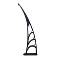 thumbnail image 3 of Zimtown 40''x 40''' Silver and Black Window Door Awning, UV Resistant, 3 of 10