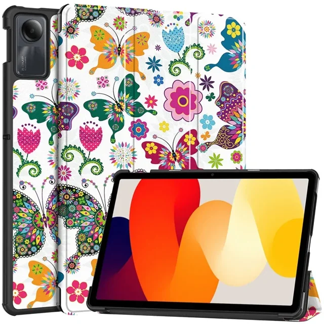 For Xiaomi Redmi Pad SE Tablet Case 2023 PU Leather Tri-Folding Stand Magnetic Shell for Xiaomi Redmi Pad SE 11 Inch Case Cover HD Redmi Pad SE 11 inch
