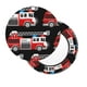 thumbnail image 2 of Disketp Fire and Rescue Truck Funda Redonda para Taburete, Funda de Cojín para Silla de Bar Suave y Elástica-12 inch, 2 of 7