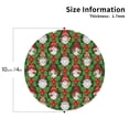 thumbnail image 2 of Honeii Santa Claus And Gnomes Print Leather Coaster Set of 4, Ideal for Safeguarding Your Furniture from Drinks Spills and Effortless Cleanup-Round Shape, 2 of 6