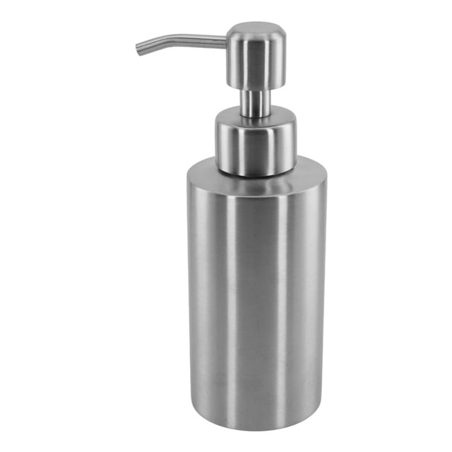 KDJ 304 Stainless Steel Bathroom Sink Soap Dispenser Pump Up Liquid Dispenser Rust-Resistant Refillable Shower Gel Shampoo Bottle for Kitchen Bath 250ml