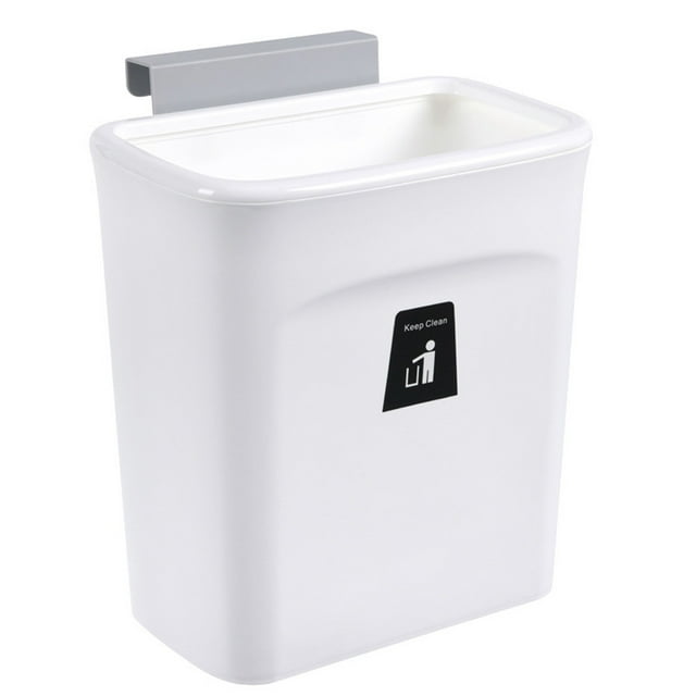 WREESH Kitchen Cabinet Wall-mounted Trash Can Hanging Waste Container for Home
