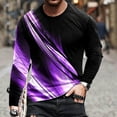 thumbnail image 4 of Leesechin Mens Tops Men Casual Round Neck Short Sleeve Pullover Line 3D Printed T-Shirt Blouse, 4 of 7