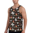 thumbnail image 2 of Uemuo Pirate skull Pattern Men's Muscle Shirts Sleeveless Dry Fit Gym Workout Tank Top Lightweight Sports Tank Top Beach Tank Top, Loose-fit Sleeveless Shirt-X-Large, 2 of 7