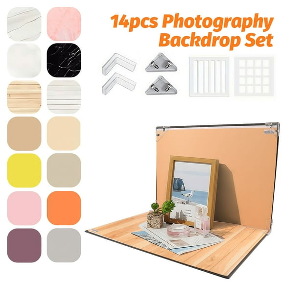 LineYDI Table Photo Prop Backdrop Board Background Paper for Small Product Photography