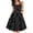 Black, variant on GDREDA Polka Dot Strapless Waist Defining Midi Dress with Elegant Neck Design Blue,S