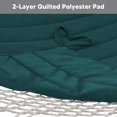 thumbnail image 5 of SUNCREAT Hammocks 2 Person Hammock with Hardwood Spreader Bar, Double Rope Hammock with Polyester Pad, Dark Green, 5 of 6