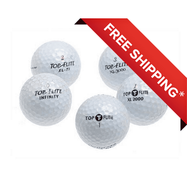 Top Flite Golf Balls, Used, Mint Quality, 48 Pack - Walmart.com