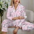 thumbnail image 6 of Sikiie Cute Rabbit Flower Women's Long-Sleeve Shirt and Full-Length Bottom Pajama Set (s-xxl)-X-Large, 6 of 7