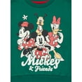 thumbnail image 3 of Mickey and Friends Toddler Girls Graphic Crewneck Sweatshirt with Long Sleeves, Sizes 12M-5T, 3 of 4
