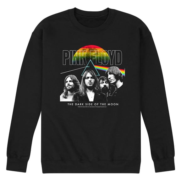 Pink Floyd - The Dark Side Of The Moon With Band - Men's Crew Neck Fleece Pullover