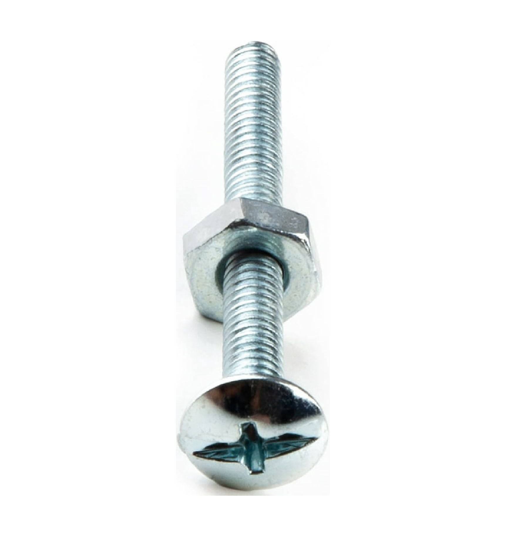 (5 pack) Hillman Machine Screws, 10-24 x 1-1/2", Steel, Zinc, Interior, Phillips, Silver, 7 sets