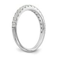 thumbnail image 6 of 14K White Gold Ring Band Wedding Diamond, Lab Grown Round, Size 9, 6 of 7