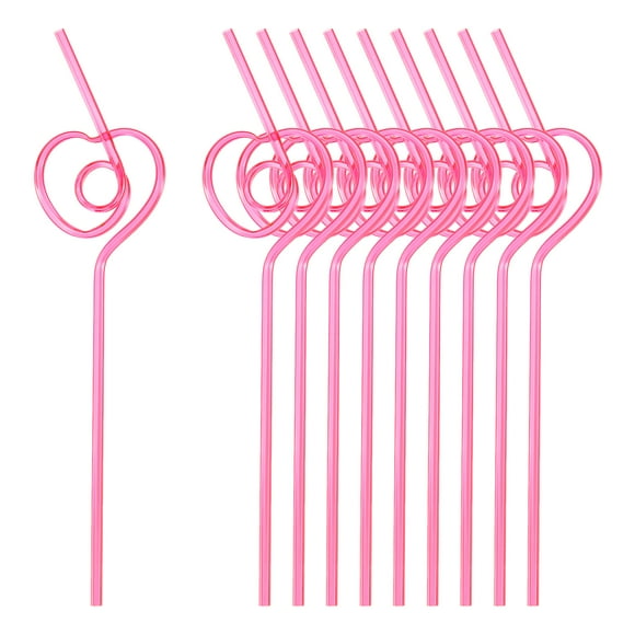 Unique Bargains 40pcs Silly Straws, 250x58mm Crazy Straws for Gift Christmas Birthday Wedding Party Supplies Decoration