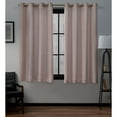 thumbnail image 1 of Exclusive Home Curtains Loha Linen Grommet Top Curtain Panel Pair, 54x63, Blush, 1 of 1