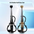 thumbnail image 4 of Violin,Silent Violin Learners Carbon Fiber Professional 4/4 Violin Size Violin Learners With Pads Violin Kit Learners With Cables Set Carbon Fiber Professional Silent Violin Fiber Professional Silent, 4 of 6