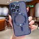 thumbnail image 3 of Funda de teléfono galvanizada con Protector de lente para iPhone 15, 14, 11, 12, 13 Pro Max, Magsafe, parachoques de carga inalámbrica, cubierta brillante, 3 of 5