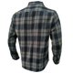 thumbnail image 3 of Camisas Para Hombre Hombre Otoño Invierno de un solo pecho cálido Casual Plaid solapa playa manga larga vacaciones al libre camisa de vacaciones (Grey, XL), 3 of 5