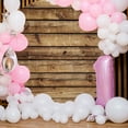 thumbnail image 4 of 6.5Ft(2M) Festive Wood Grain Round Backdrop for Outdoor Events: Perfect for Birthdays, Holidays, and Weddings - Easy to Install, 4 of 6