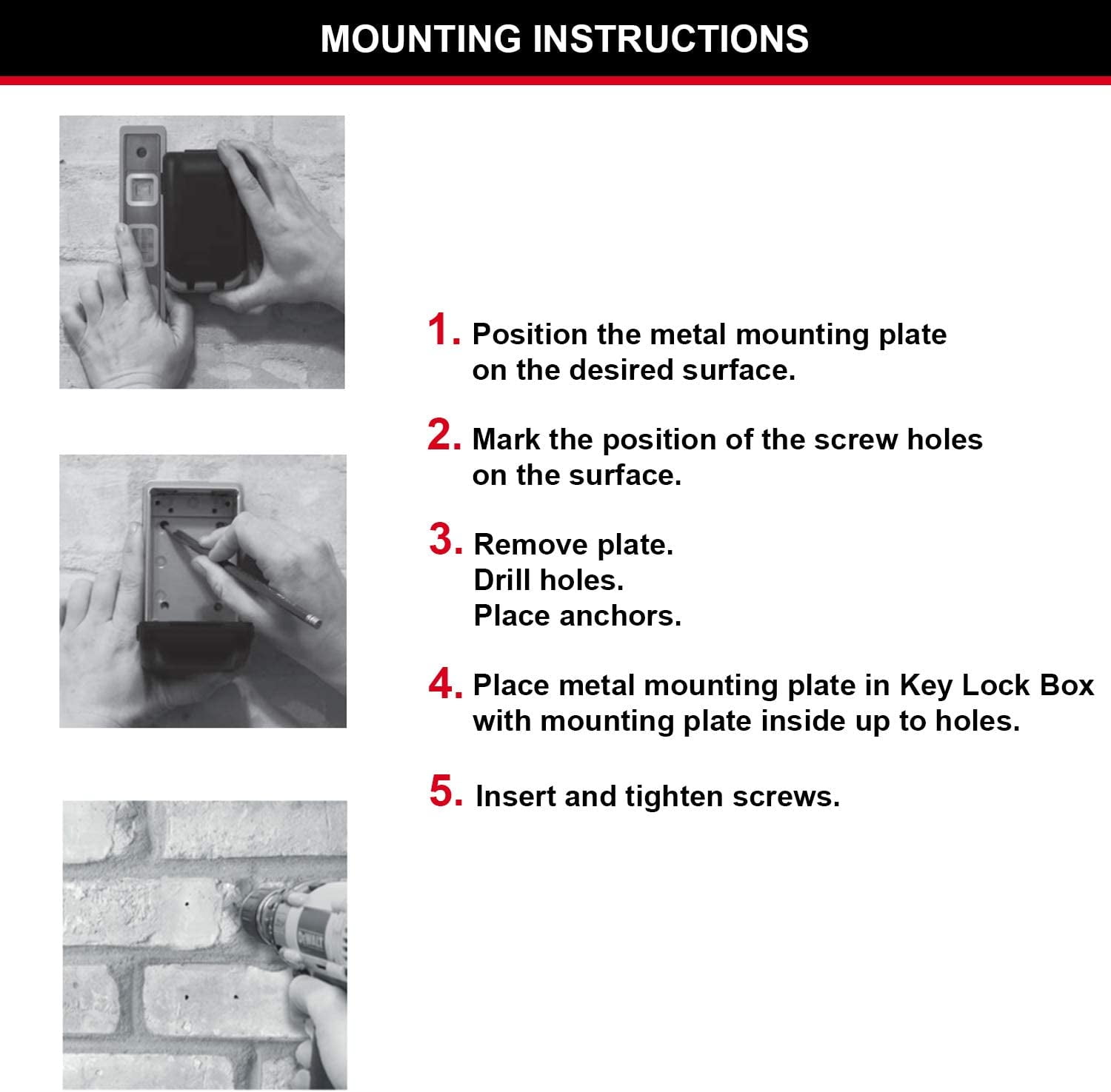 Master Lock - 5423E Push Button Select Access® Key Safe