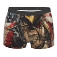 thumbnail image 3 of Haiem Bald Eagle Soldier Men's Boxer Briefs, Every Day Comfort Stretch Cotton Moisture-Wicking Underwear-XX-Large, 3 of 8