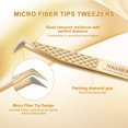 thumbnail image 4 of NAGARAKU AG Series High-Density Fiber Tip Anti-Slip Professional Tweezers for Eyelash Extensions AG-09, 4 of 7