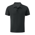 thumbnail image 2 of Men's Summer Ice Silk Mesh Polo Shirt, Quick Dry Breathable Short Sleeve Golf T-Shirt, Casual Slim Fit Lightweight Athletic Top for Daily Work Outdoor Sports,Dark Gray XXXXL, 2 of 6
