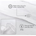 thumbnail image 6 of RUVANTI 100% Cotton Duvet Cover Waffle Weave - Stripe - Bright White Stripe - King - 3 Pieces, 6 of 8