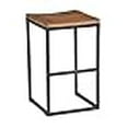 thumbnail image 3 of Kosas Home PL11553 Davidson Counter Stool, 24", Hand-Distressed Natural Finish with Black Base, 3 of 4