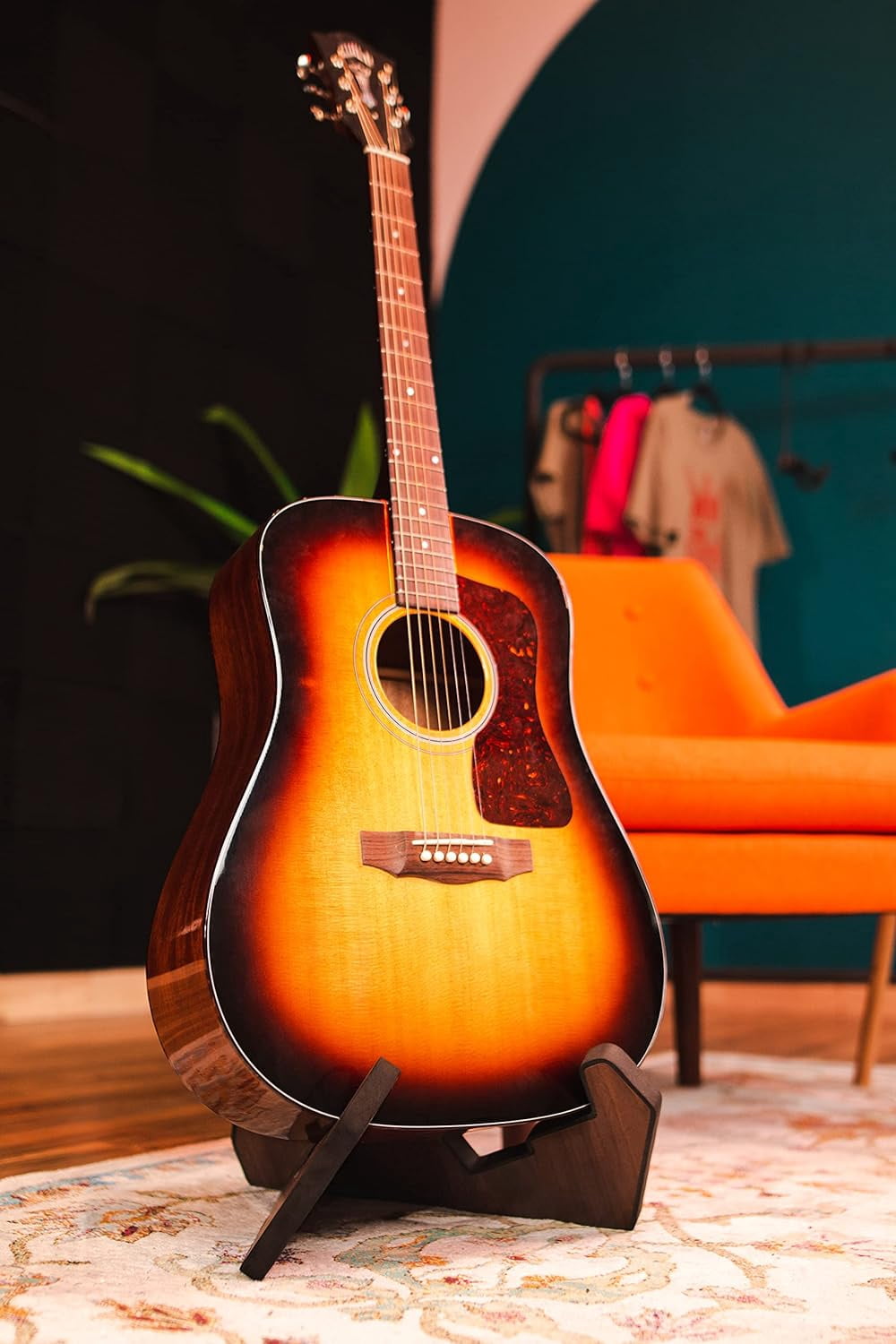 Gator Frameworks GFW-ELITEGTRXSTD-MPL Elite Series Guitar Furniture X Stand - Maple Finish Frameworks Elite Series Guitar X Style Stand in Natural Maple Matte Finish Maple