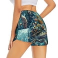 thumbnail image 3 of Haiem Colorful Plant Turtle Women's 2 in 1 Running Shorts - Lightweight Athletic Workout Gym Yoga Breathable Sports Shorts Liner with Phone Pockets-XX-Large, 3 of 9